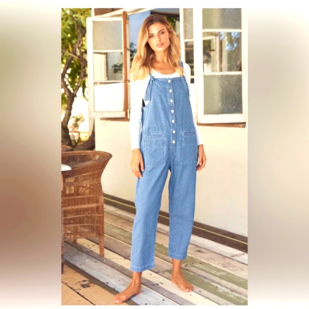 Mister Zimi Blue and White Overalls, Size 8AUS, 4US